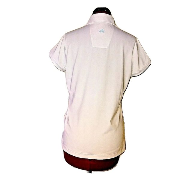 Adidas Climacool Polo Shirt Size Medium Golf Striped Side Split Vented A… - Picture 2 of 7